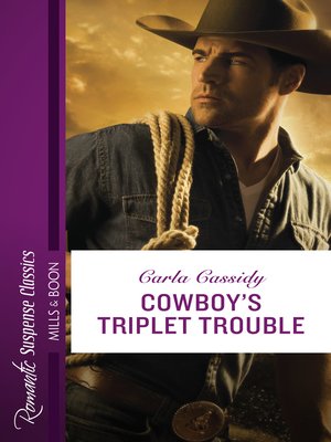 cover image of Cowboy's Triplet Trouble